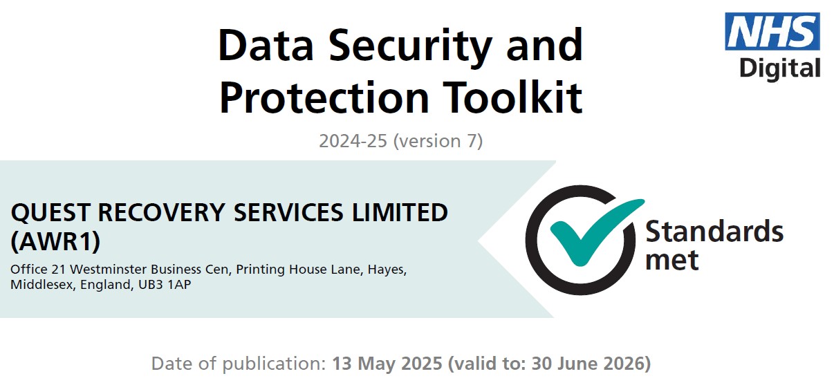 NHS DSPT Standards Met